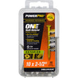 HILLMAN POWERPRO ONE No. 10 X 2-1/2 in. L Star Flat Head Multi-Material Screw 15 pk