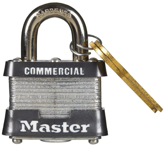 Master Lock 1-5/16 in. H X 1-9/16 in. W X 1-1/2 in. L Steel Double Locking Padlock Keyed Alike