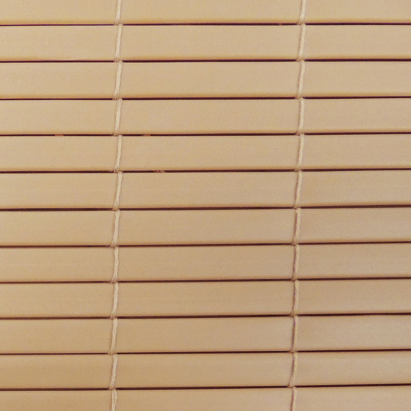 Radiance Vinyl Rollup Shade 72 in. W X 72 in. H Bamboo Cordless