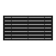 Barrette Outdoor Living Boardwalk 2 ft. W X 4 ft. L Black Polymer Screen Panel