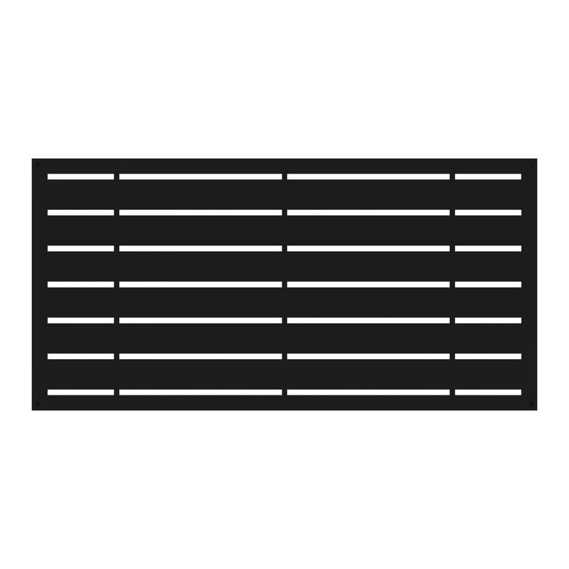 Barrette Outdoor Living Boardwalk 2 ft. W X 4 ft. L Black Polymer Screen Panel