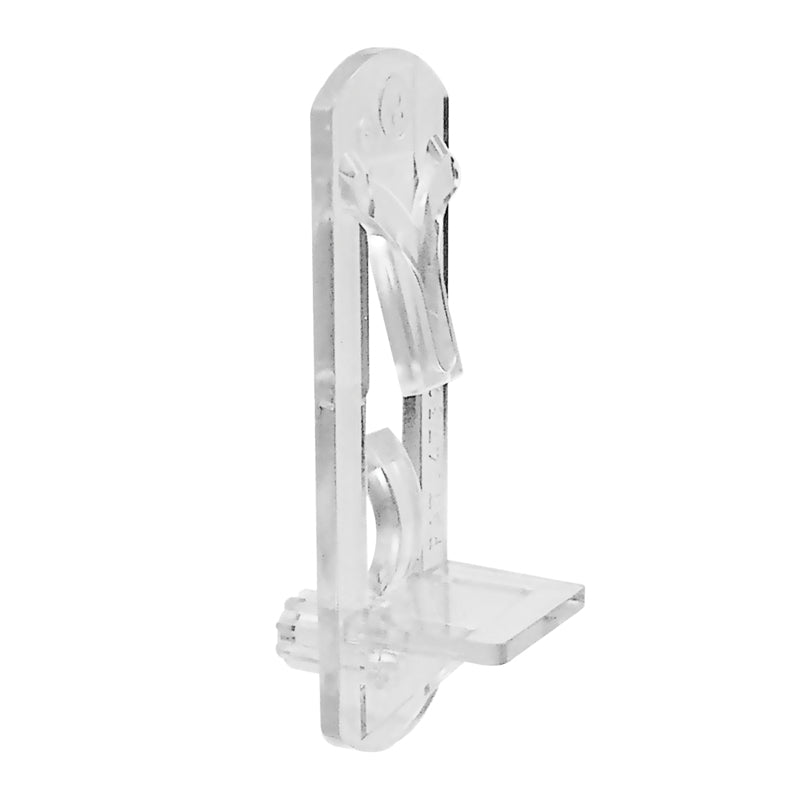 Prime-Line Clear Plastic Shelf Bracket 1/2 in. L 5 lb