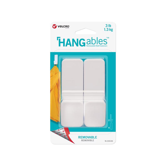 VELCRO Brand HANGables Medium Plastic Removable Fasteners 2 pk