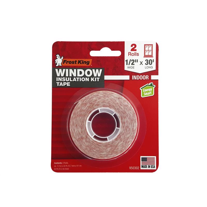 Frost King Clear Double-Sided Indoor Mounting Tape 1/2 in. W X 30 ft. L