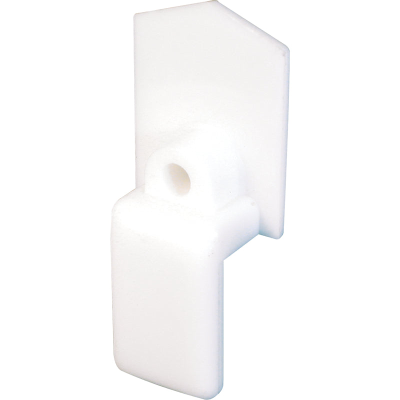 Prime-Line Matte White Plastic Closet Door Guide 1 pc