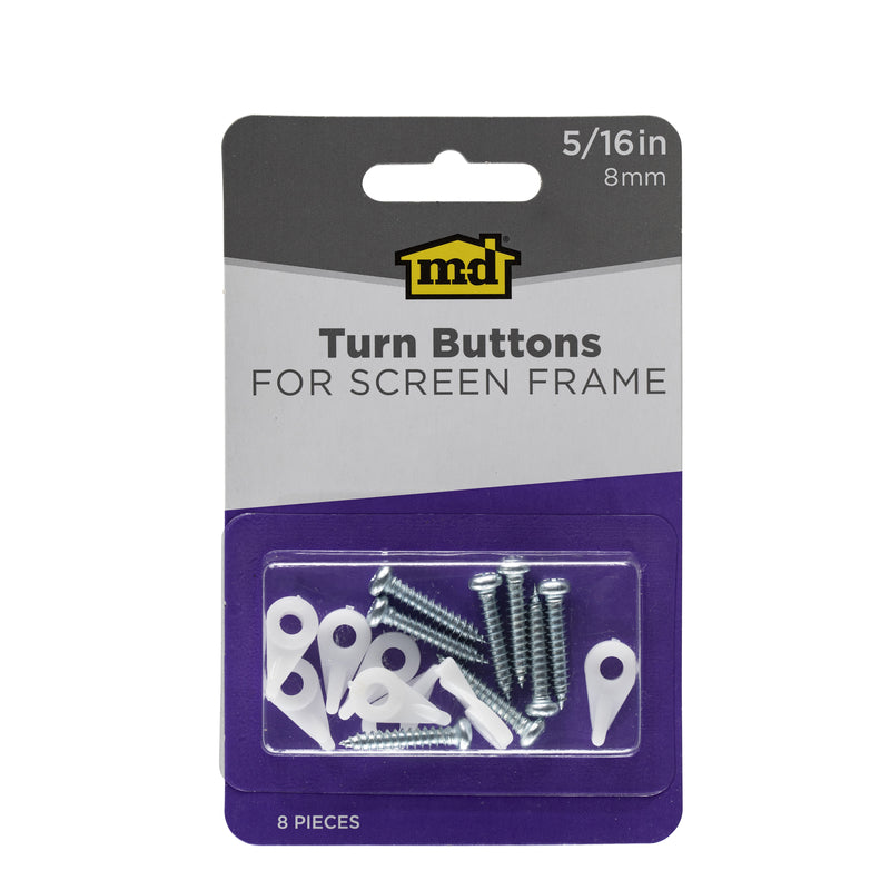 M-D Plastic Turn Button 8 pc