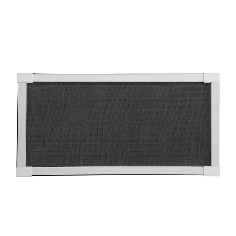 M-D White Aluminum Adjustable Screen 10 in. W X 37 in. L