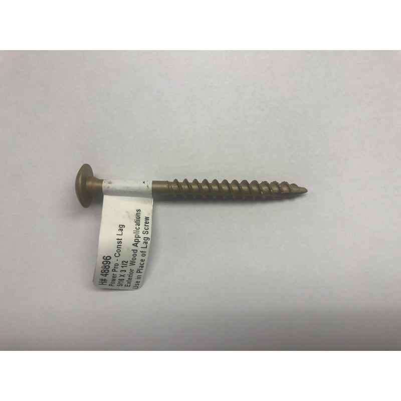 Hillman Power Pro 5/16 in. X 3-1/2 in. L Star Steel Lag Screw 1 pk