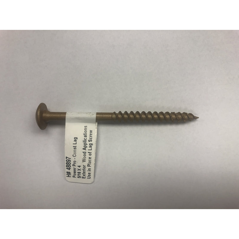 Hillman Power Pro 5/16 in. X 4 in. L Star Steel Lag Screw 1 pk