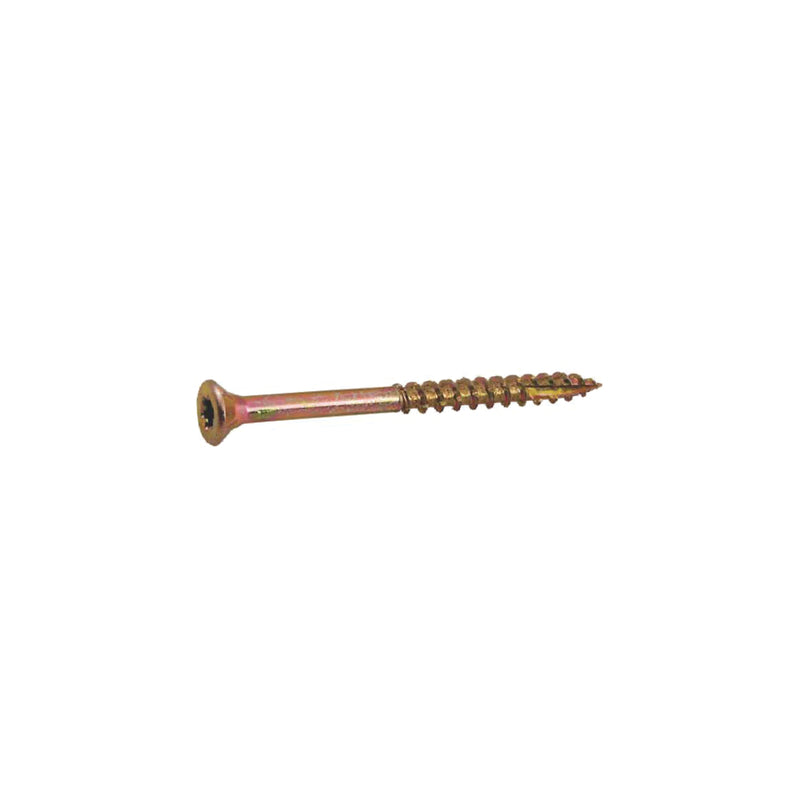 Grip-Rite 1-5/8 in. L Star Yellow Zinc Wood Screws 1 lb 146 pk