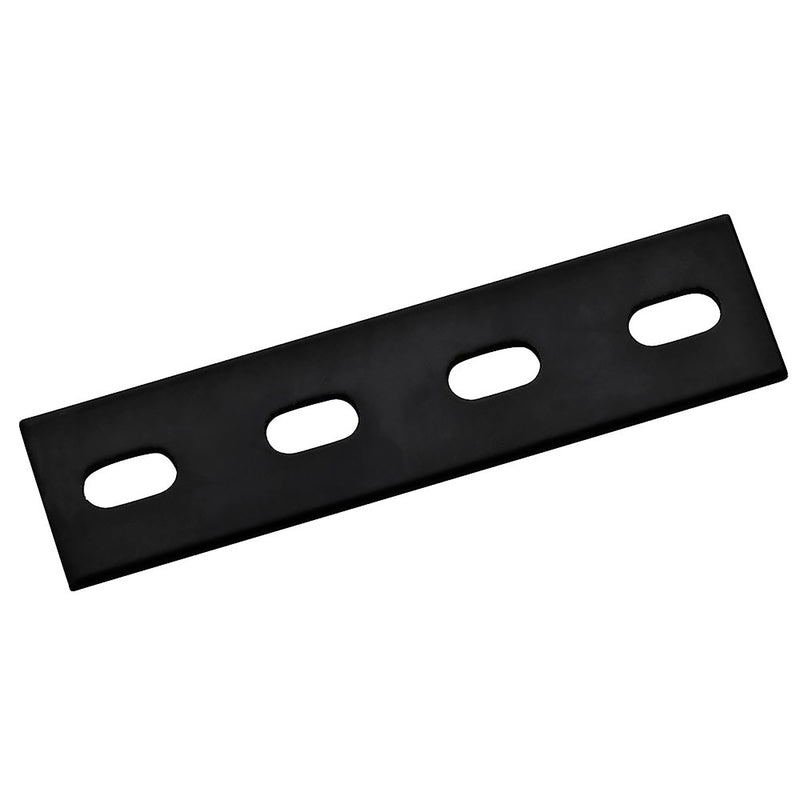 Hampton 1-1/2 in. W X 6 in. L Black Steel Mending Plate
