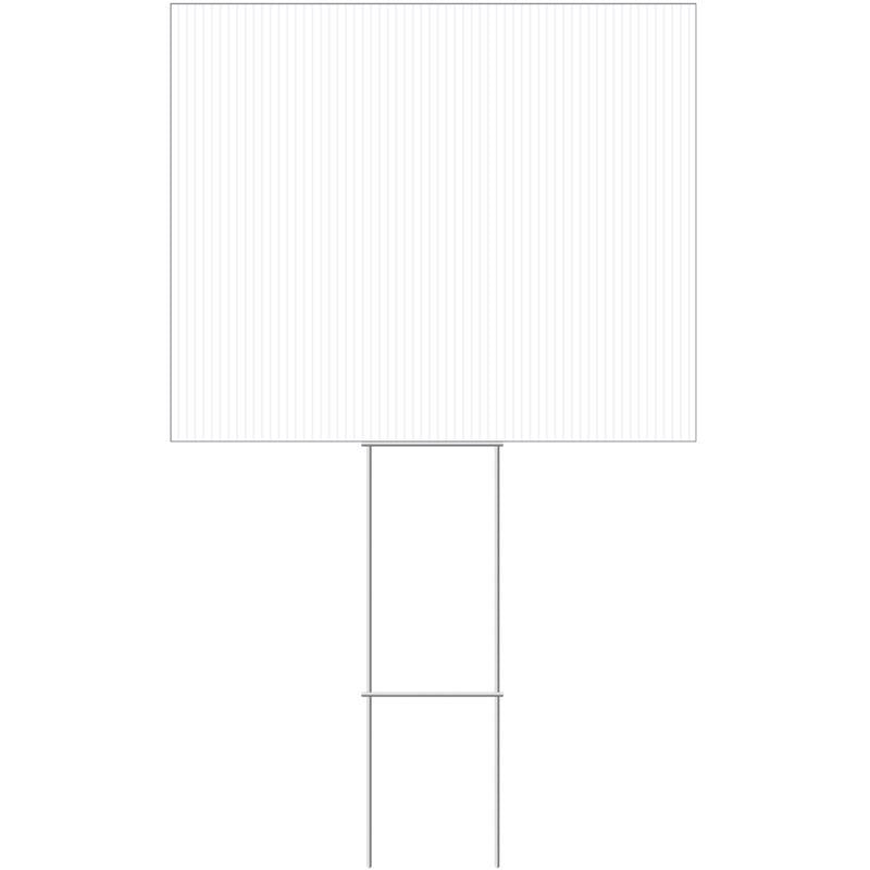 Hillman White Blank Sign 20 in. H X 24 in. W
