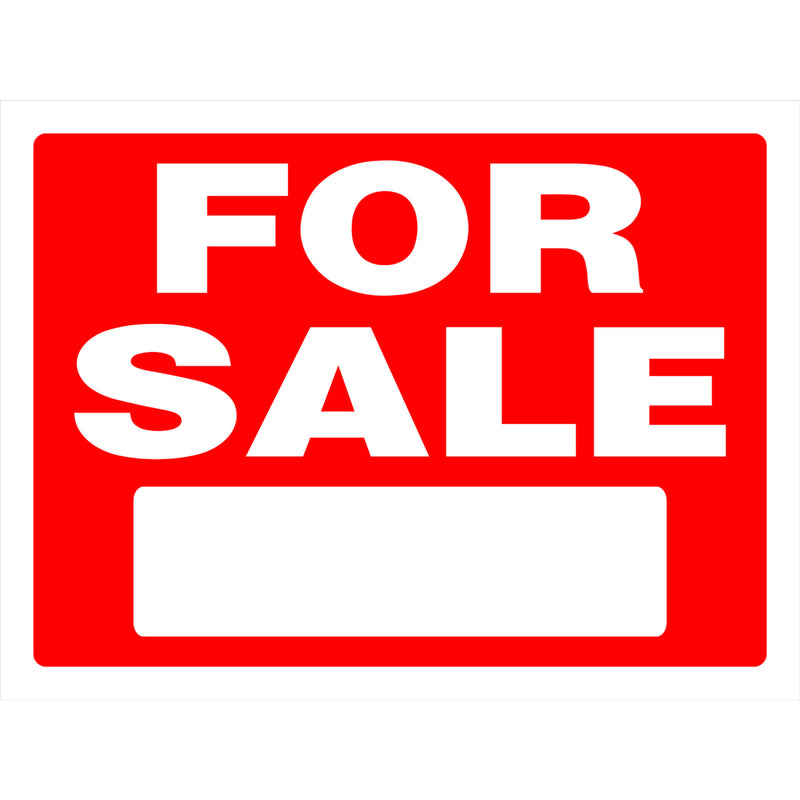 Hillman English Red Sign 18 in. H X 24 in. W