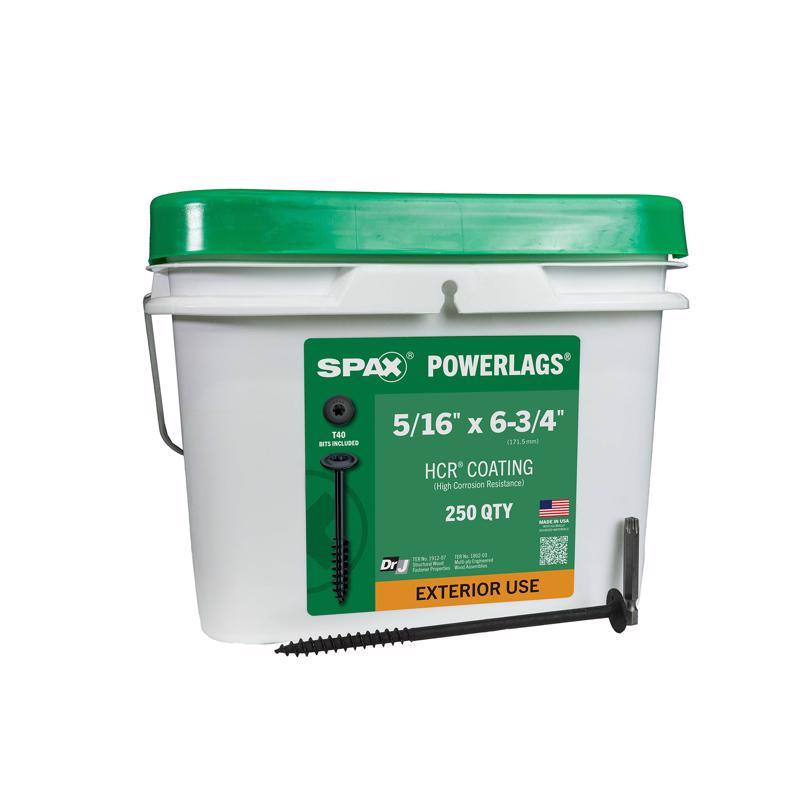 SPAX PowerLags 5/16 in. in. X 6-3/4 in. L T-40 Washer Head Structural Screws 250 pk