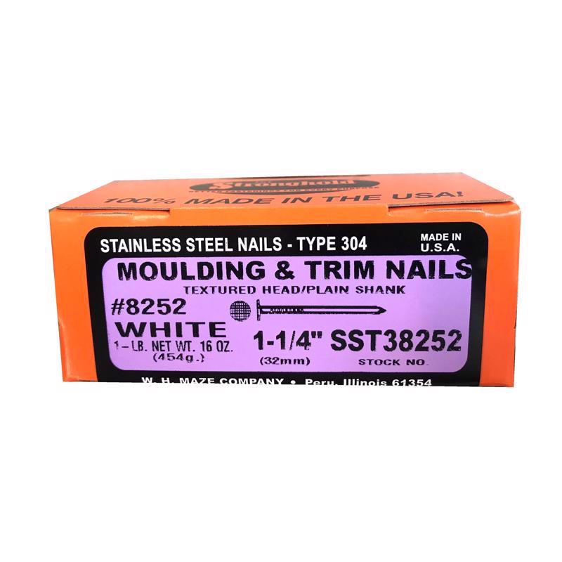Maze 3D 1.25 in. Trim Stainless Steel Nail Flat Head 1 lb