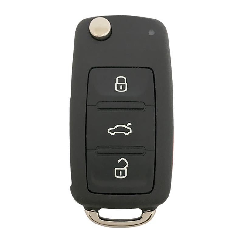 KeyStart Flip Key Automotive FOB Key Blank VW046 Double For VW