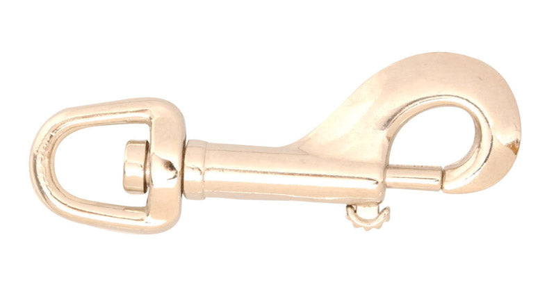 Campbell 1/2 in. D X 3-1/2 in. L Nickel-Plated Zinc Bolt Snap 90 lb