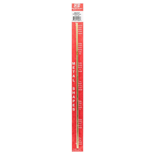 K&S 3/16 in. D X 12 in. L Round Brass Tube 1 pk