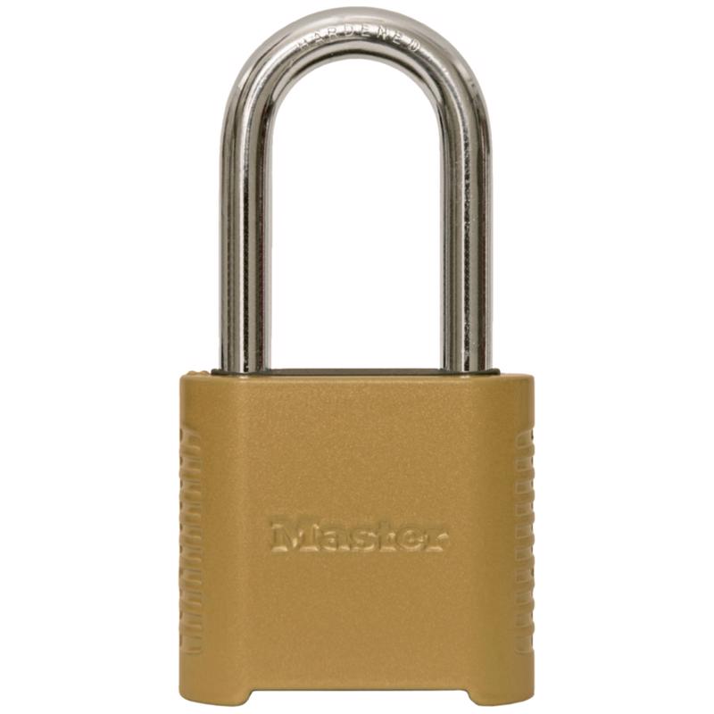 Master Lock 1.13 in. H X 2 in. W X 6.5 in. L Steel 4-Digit Combination Padlock