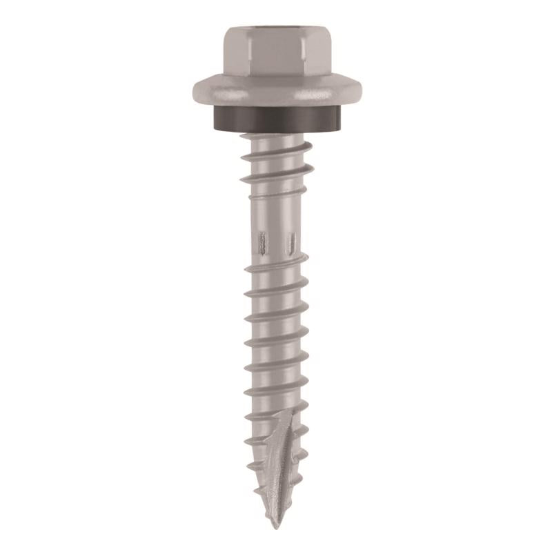 Teks Elite No. 10 X 2 in. L Hex Drive Hex Washer Head Roofing Screws 80 pk