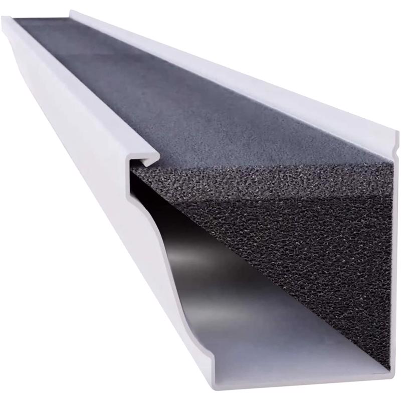 GutterFoam 5 in. W X 48 in. L Black Polyether Outdoor Foam Gutter Guard
