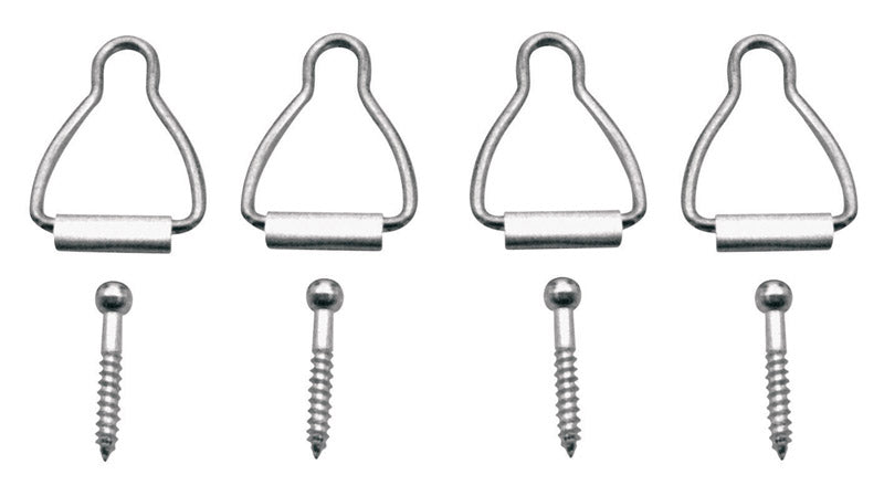 Prime-Line Silver Aluminum Window Latch 1/16 in. W X 1-9/16 in. L For Spline Channel 4 pk