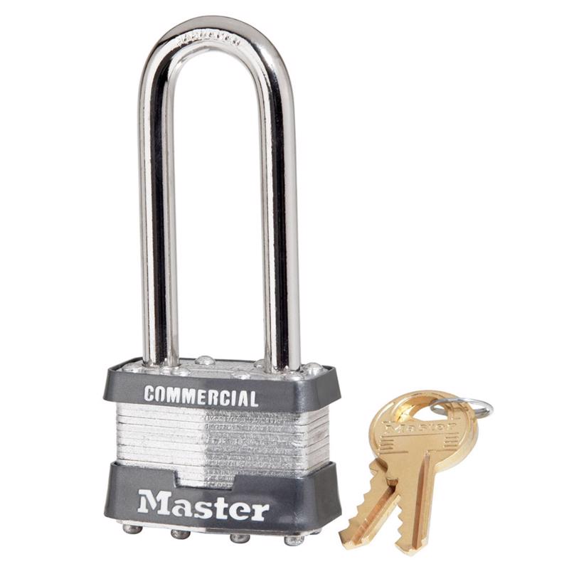 Master Lock 1-5/16 in. H X 1 in. W X 1-3/4 in. L Steel Double Locking Padlock Keyed Alike