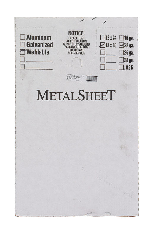 SteelWorks 18 in. 12 in. Uncoated Steel Weldable Sheet