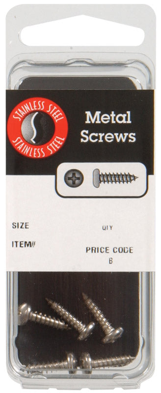 Hillman No. 8 X 1/2 in. L Phillips Pan Head Sheet Metal Screws 5 pk