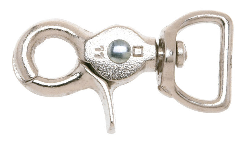 Campbell 5/8 in. D X 2-1/2 in. L Nickel-Plated Iron Trigger Snap 70 lb