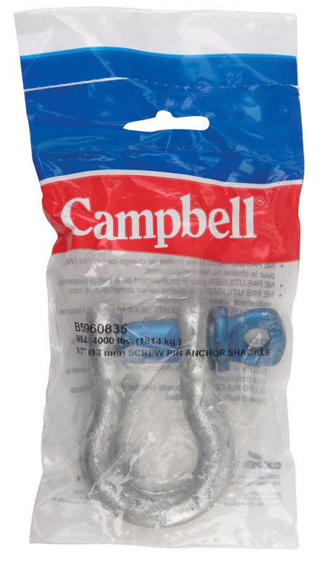 Campbell Galvanized Forged Steel Anchor Shackle 6500 lb