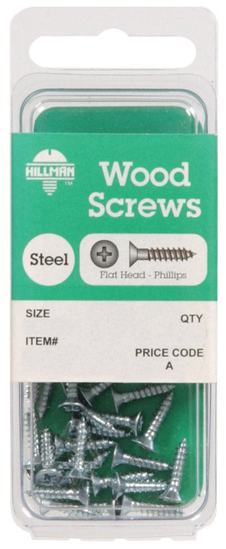 Hillman No. 14 X 2 in. L Phillips Zinc-Plated Wood Screws 3 pk