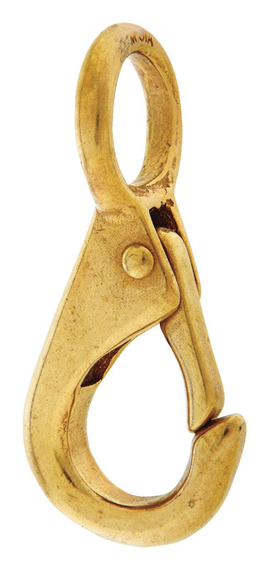 Campbell 5/8 in. D X 2-7/8 in. L Polished Bronze Quick Snap 70 lb