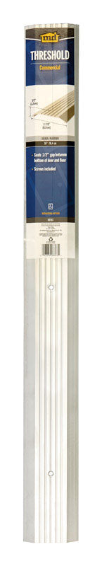M-D 0.5 in. H X 3.88 in. W X 36 in. L Mill Aluminum Commercial Threshold Gray
