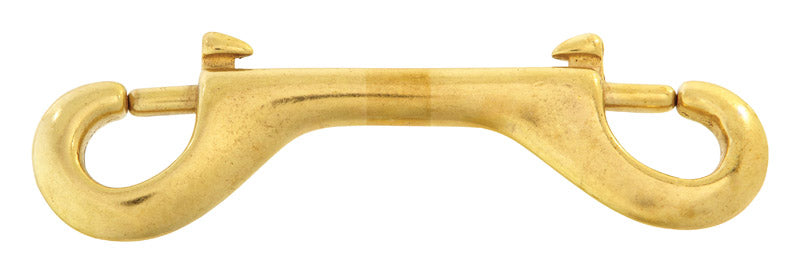 Campbell 13/32 in. D X 4-1/2 in. L Polished Bronze Double Ended Bolt Snap 100 lb