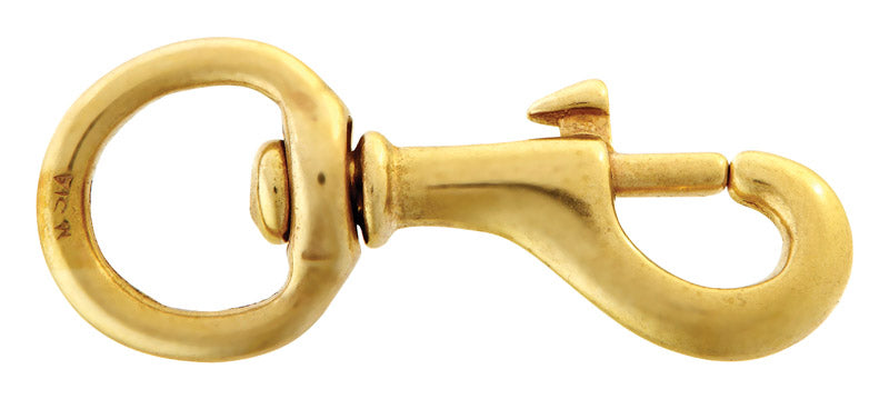 Campbell 3/4 in. D X 3-1/8 in. L Polished Bronze Bolt Snap 70 lb