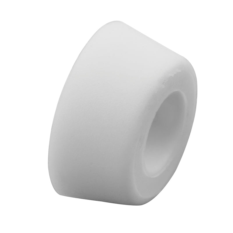 Prime-Line Matte White Rubber Bumper 4 pk