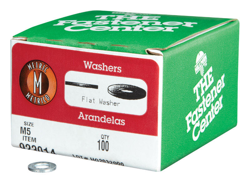 Hillman Zinc-Plated Steel M5 mm Flat Washer 100 pk