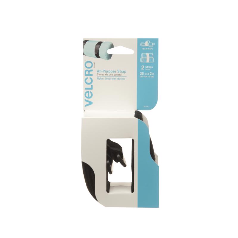 VELCRO Brand ONE-WRAP Large Nylon Strap 36 in. L 2 pk
