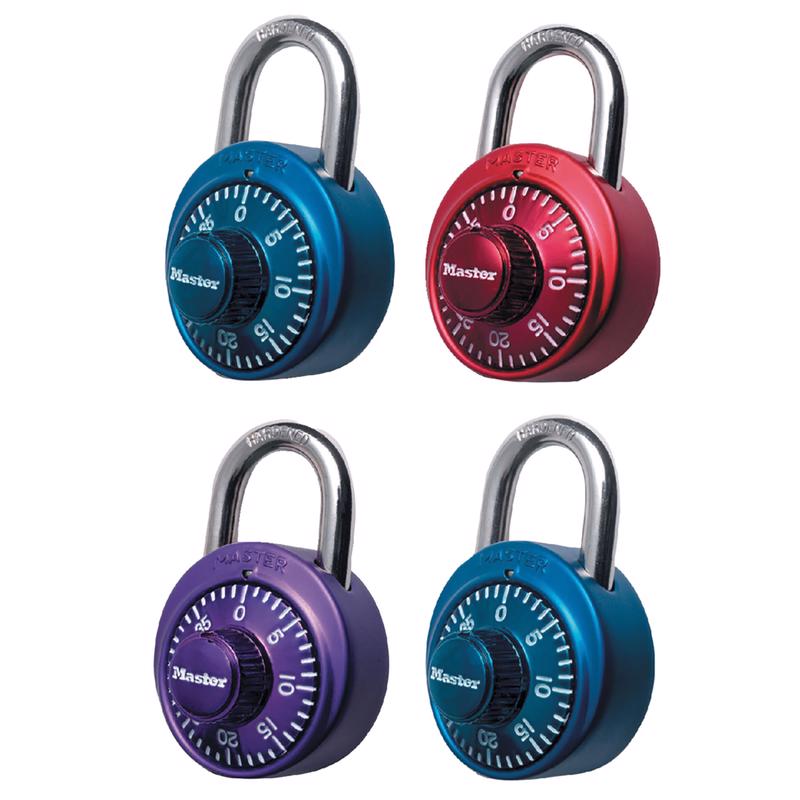Master Lock 2 in. H X 7/8 in. W X 1-7/8 in. L Steel 3-Digit Combination Padlock