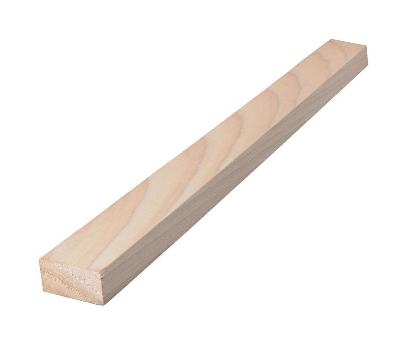 Alexandria Moulding 1 in. X 3 in. W X 6 ft. L Poplar Board #2/BTR Premium Grade