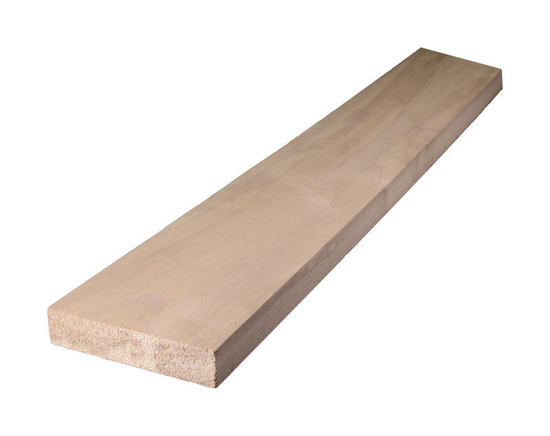 Alexandria Moulding 1 in. X 4 in. W X 3 ft. L Poplar Board #2/BTR Premium Grade