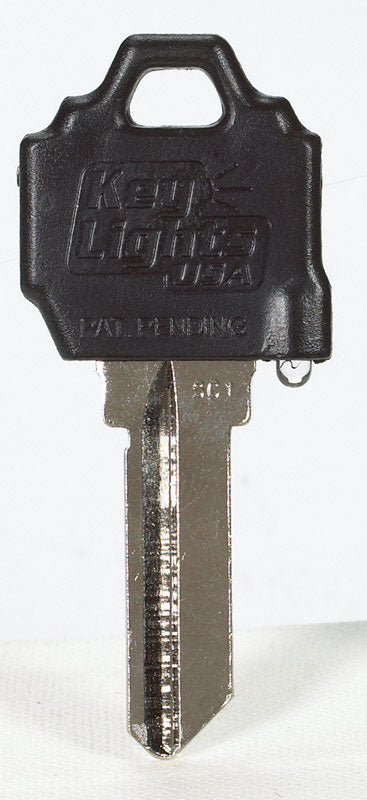 Giant Concepts LLC Keylights House Key Blank w/Flashlight Single For Fits Schlage SC1/Baldwin 1510 l