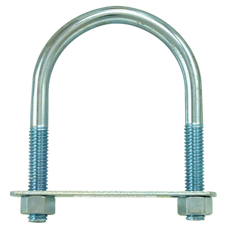 Hampton 3/8 in. X 2-1/2 in. W X 3-5/8 in. L Coarse Zinc-Plated Steel U-Bolt