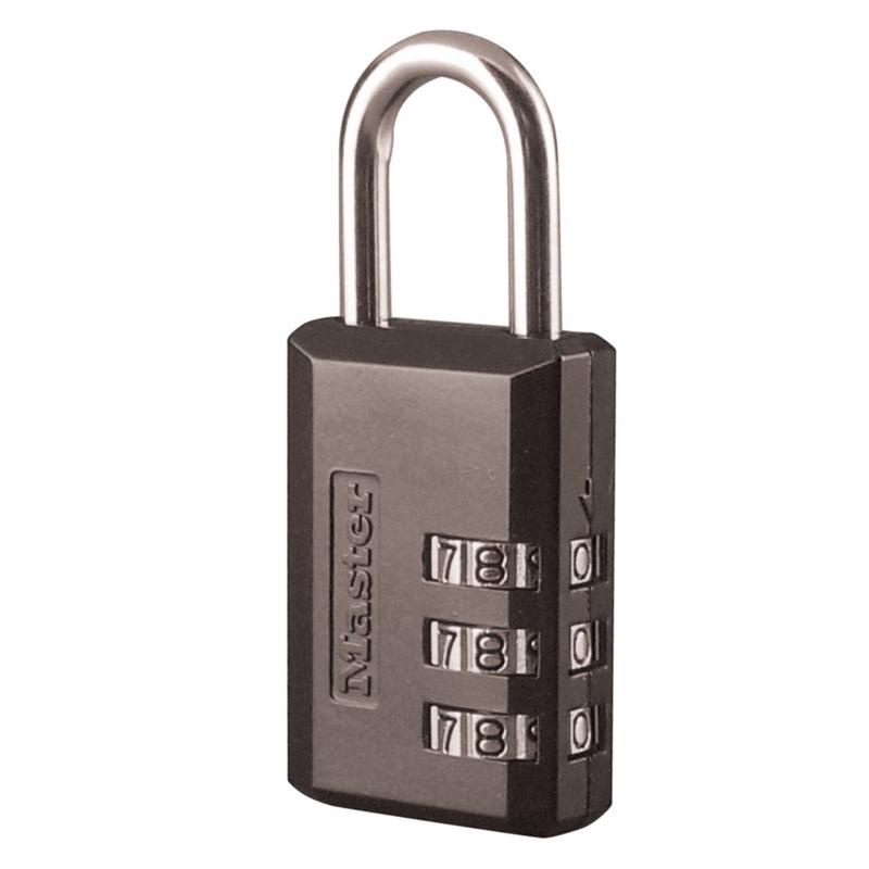Master Lock 1-13/16 in. H X 9/16 in. W X 1-3/16 in. L Steel 3-Dial Combination Padlock