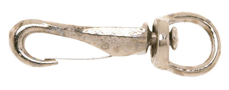 Campbell 3/8 in. D X 2 in. L Nickel-Plated Iron Spring Snap 20 lb