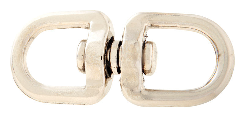 Campbell Nickel-Plated Forged Steel Double Eye Swivel 90 lb 2-11/16 in. L