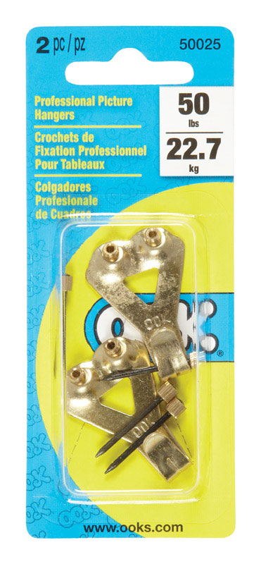 OOK Professional Picture Hanger 50 lb 2 pk