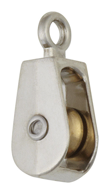 Campbell 1/2 in. D Nickel Copper Ridge Eye Pulley