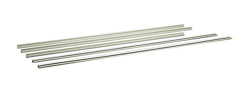 M-D Beige Aluminum Weatherstrip Set For Magnetic 84 in. L X 3/16 in.